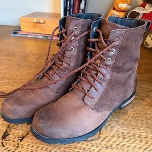 Women's Sorel Waterproof Leather Emelie Side-Zip Boot: size 10.5